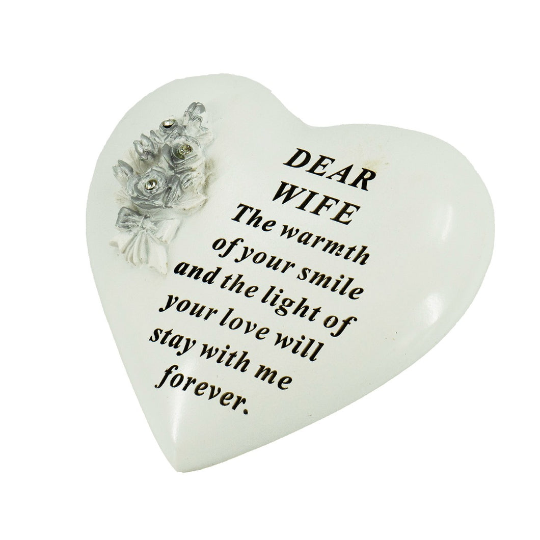 Special Wife Memorial Rose Heart
