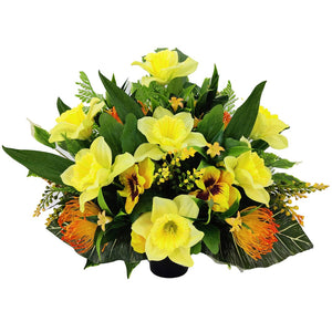 Lyle Yellow Daffodil Artificial Flower Arrangement