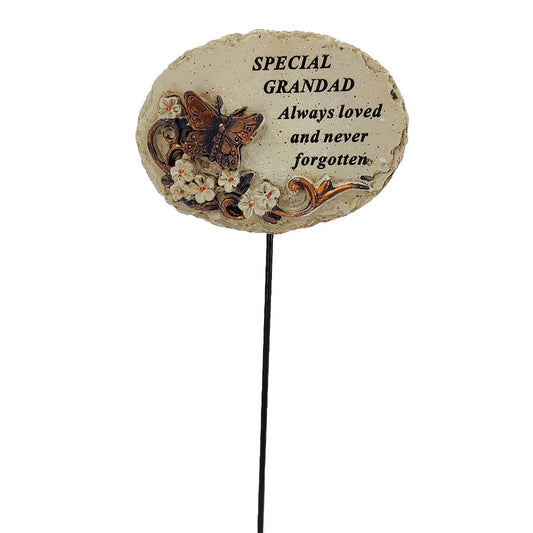Special Grandad Always Loved Butterfly Memorial Tribute Stick