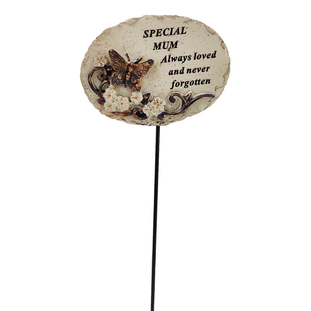 Special Mum Always Loved Butterfly Memorial Tribute Stick