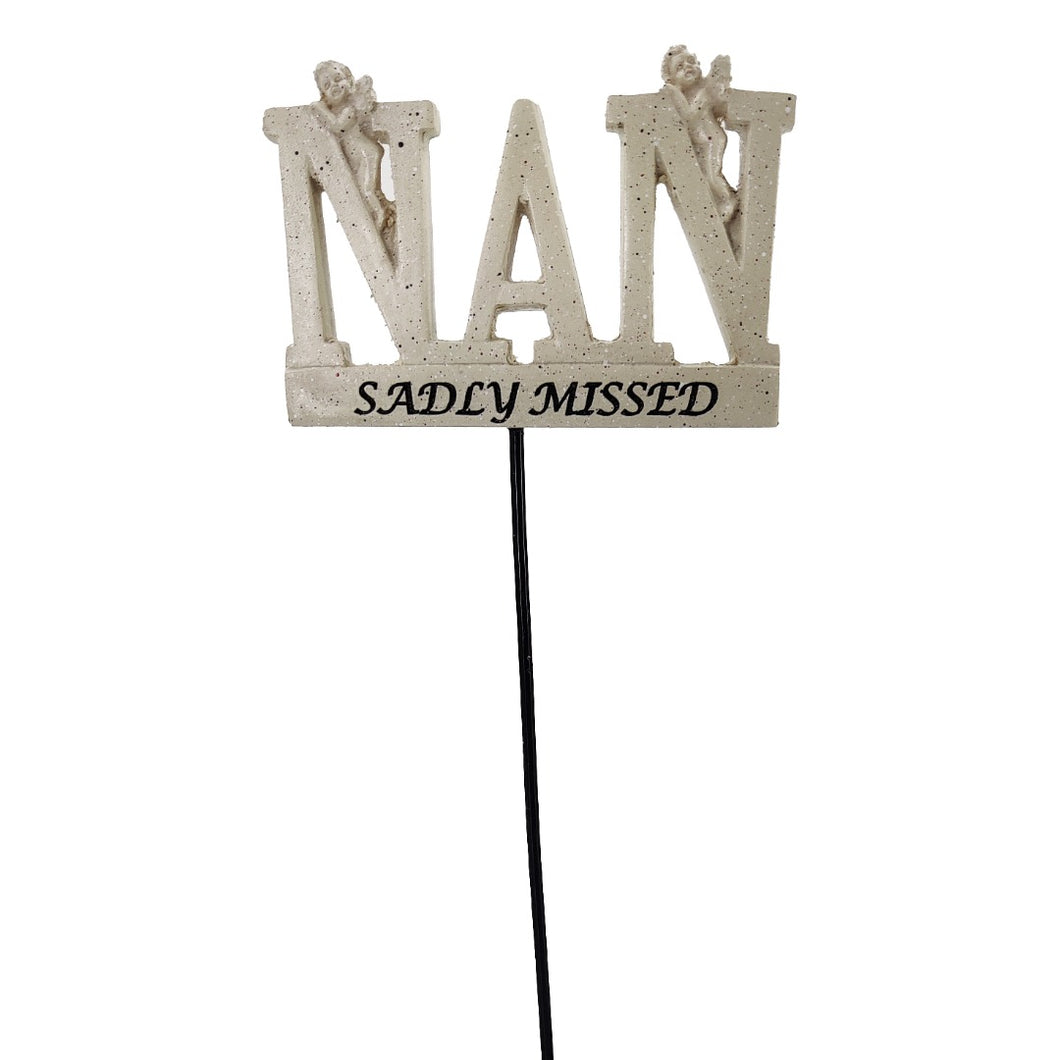 Sadly Missed NAN Angel Memorial Tribute Stick