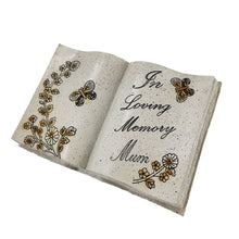 Load image into Gallery viewer, Loving Memory Mum Graveside Memorial Butterfly Flower Grave Book