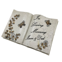 Load image into Gallery viewer, In Loving Memory Mum and Dad Memorial Graveside Book