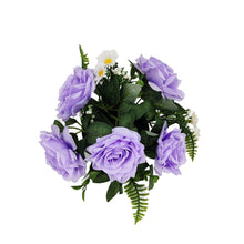 Load image into Gallery viewer, Jolene Lilac Purple Rose Daisy Artificial Flower Memorial Arrangement