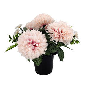 Enya Pink Chrysanthemum Daisy Artificial Flower Memorial Arrangement