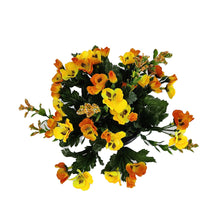 Load image into Gallery viewer, Stanley Orange Pansy Artificial Flower Memorial Arrangement