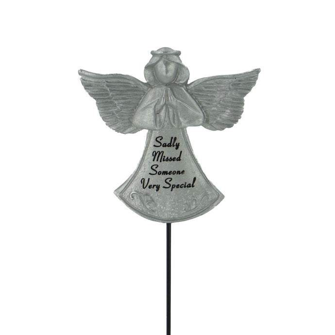 Someone Very Special Silver Guardian Angel Memorial Tribute Stick