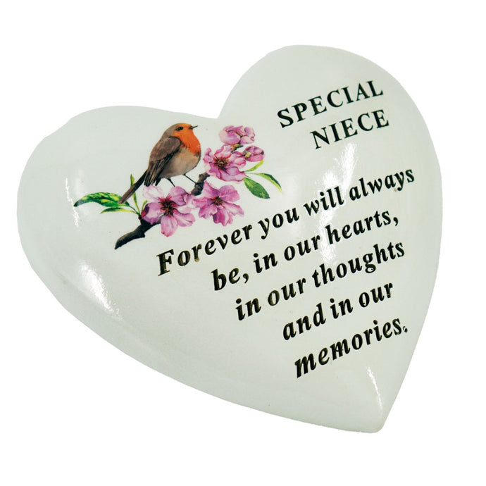Special Niece Robin Memorial Heart