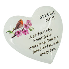 Load image into Gallery viewer, Special Mum Robin Memorial Heart