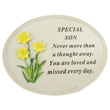 Load image into Gallery viewer, Special Son Daffodil Flower Graveside Memorial Grave Plaque