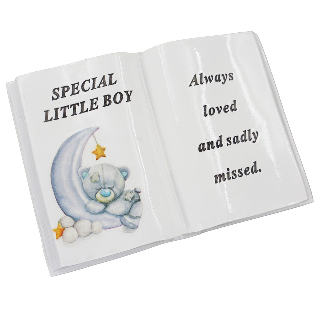 Special Little Boy Baby Teddy Bear Memorial Book