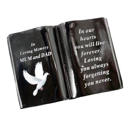 Mum and Dad Dove Bird Peace Memorial Book