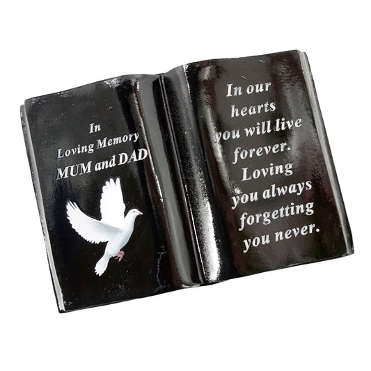 Mum and Dad Dove Bird Peace Memorial Book