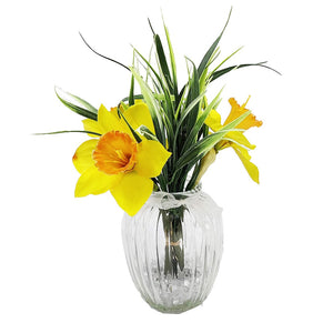 Yellow Daffodil Grass Bud Artificial Flower Arrangement