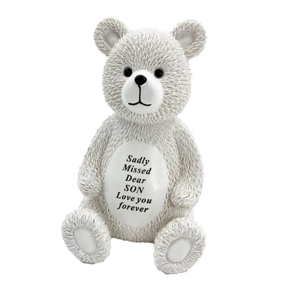 Special Son Baby Boy Teddy Bear Memorial Graveside Ornament