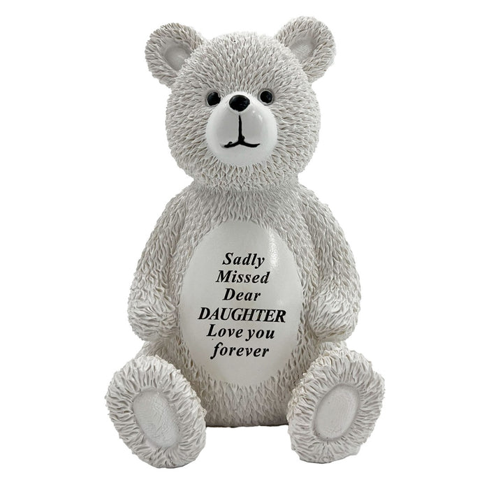 Special Daughter Baby Girl Teddy Bear Memorial Graveside Ornament