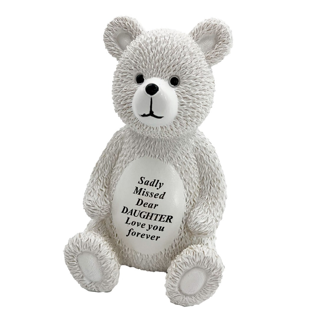 Special Daughter Baby Girl Teddy Bear Memorial Graveside Ornament
