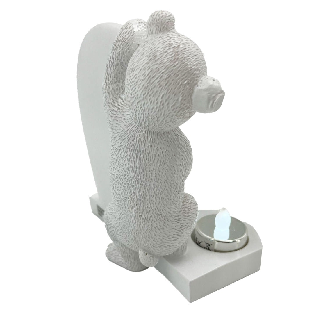 Special Grandson Teddy Bear Shooting Star Memorial  Ornament with Tealight