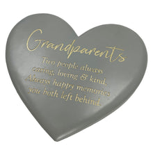 Load image into Gallery viewer, Special Grandparents Graveside Grey Memorial Heart Grave Plaque Ornament