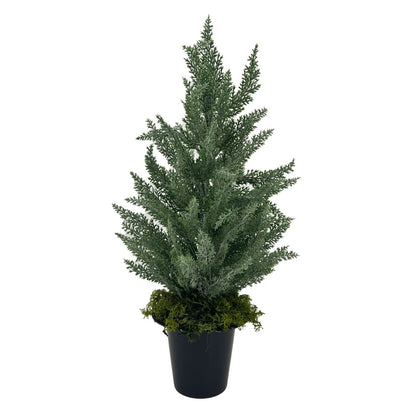Connie Conifer Tree Artificial Flower Grave Memorial Arrangement Pot Xmas Christmas Plant