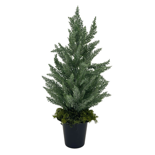 Connie Conifer Tree Artificial Flower Grave Memorial Arrangement Pot Xmas Christmas Plant