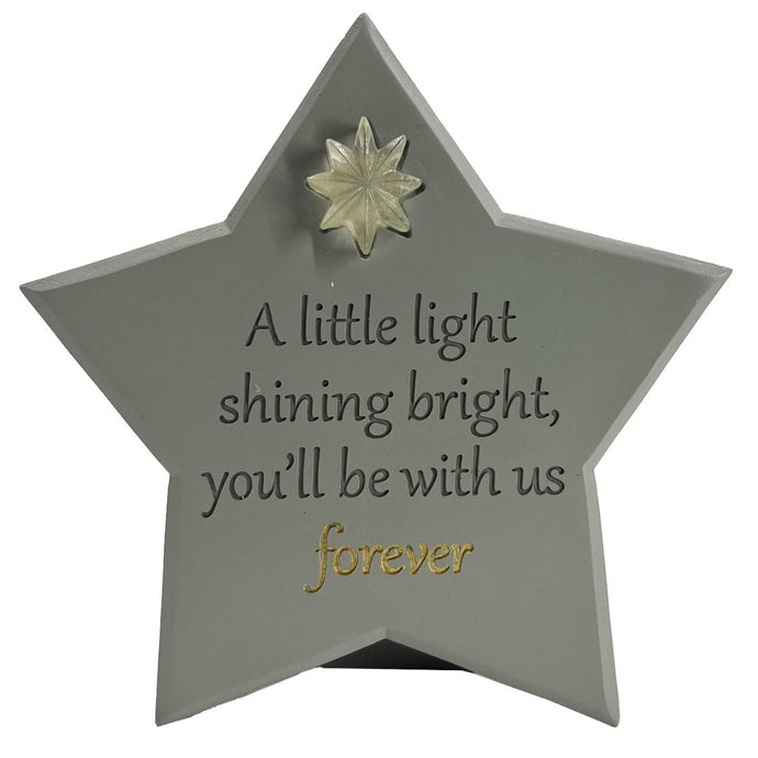 Twinkle Shining Star Memorial Solar Light Remembrance Verse Plaque Baby Mum Dad Son Daughter