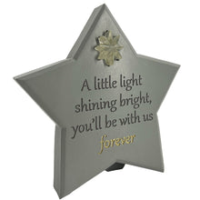Load image into Gallery viewer, Twinkle Shining Star Memorial Solar Light Remembrance Verse Plaque Baby Mum Dad Son Daughter
