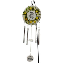 Load image into Gallery viewer, Special Mum Miss You Always Yellow Rose Memorial Wind Chime Graveside Ornament