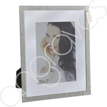 Load image into Gallery viewer, Silver Glitz Diamante Photo Frame (5 x 7 Inch) - Angraves Memorials