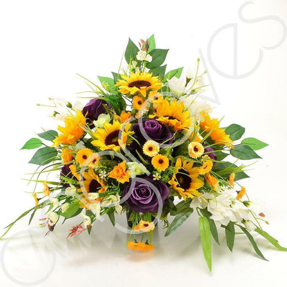 Soleil Yellow Sunflower Memorial Arrangement