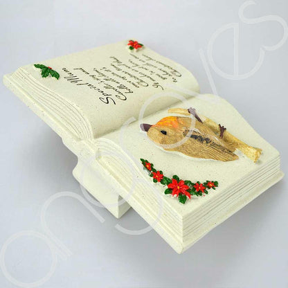 Special Mum Christmas Robin Memorial Book