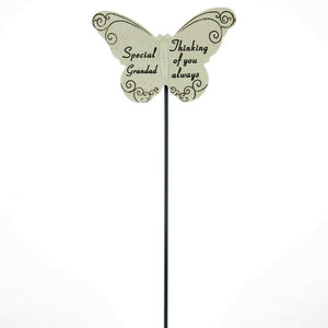 Thinking of you Always Special Grandad Butterfly Memorial Remembrance Stick