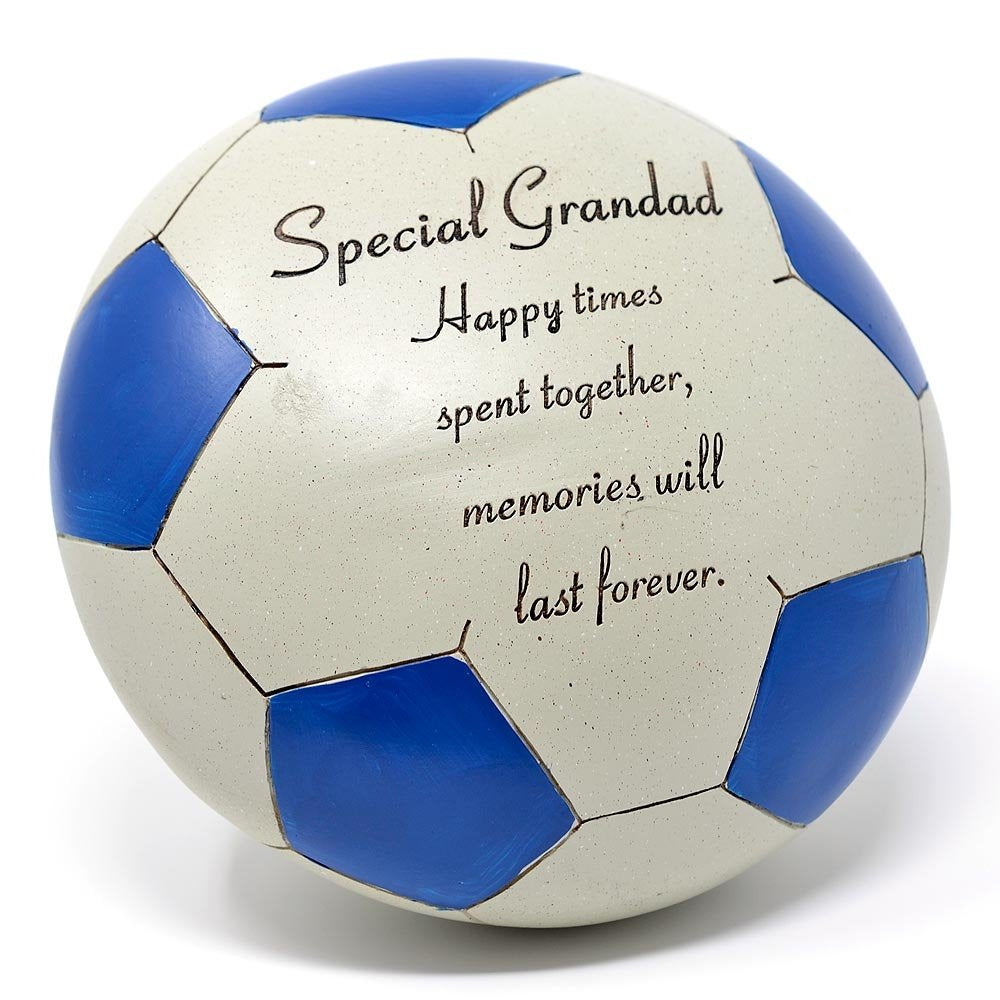 Special Grandad Blue Football Memorial Ornament
