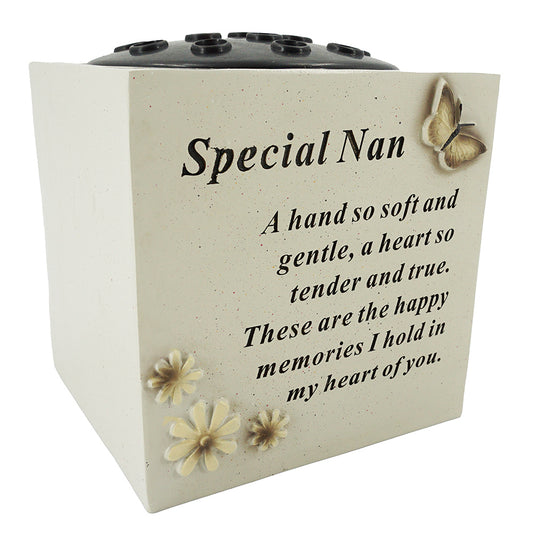 Special Nan Butterfly & Flower Vase