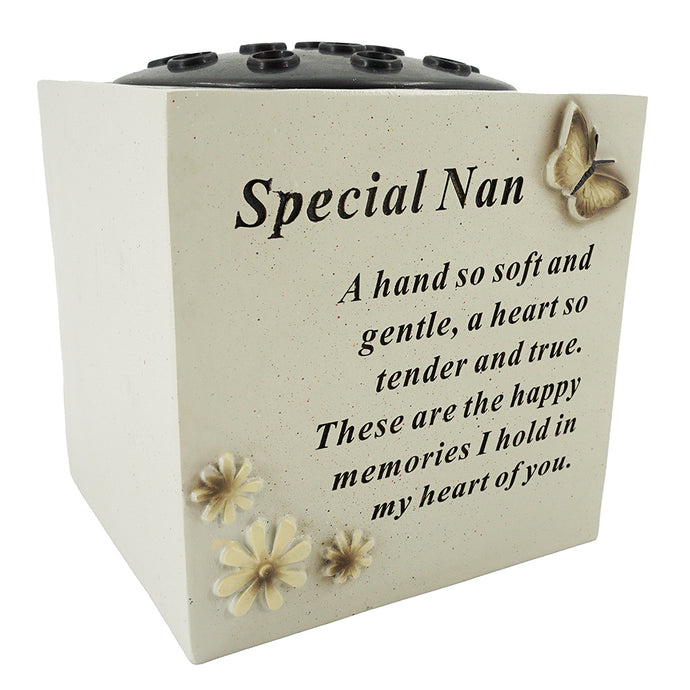 Special Nan Butterfly & Flower Vase