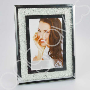 Diamond Crushed Glass Photo Frame (5 x 7 Inch) - Angraves Memorials