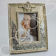 Load image into Gallery viewer, Natural Stone and Silver Glass Mosaic Photo Frame (4 x 6 Inch) - Angraves Memorials