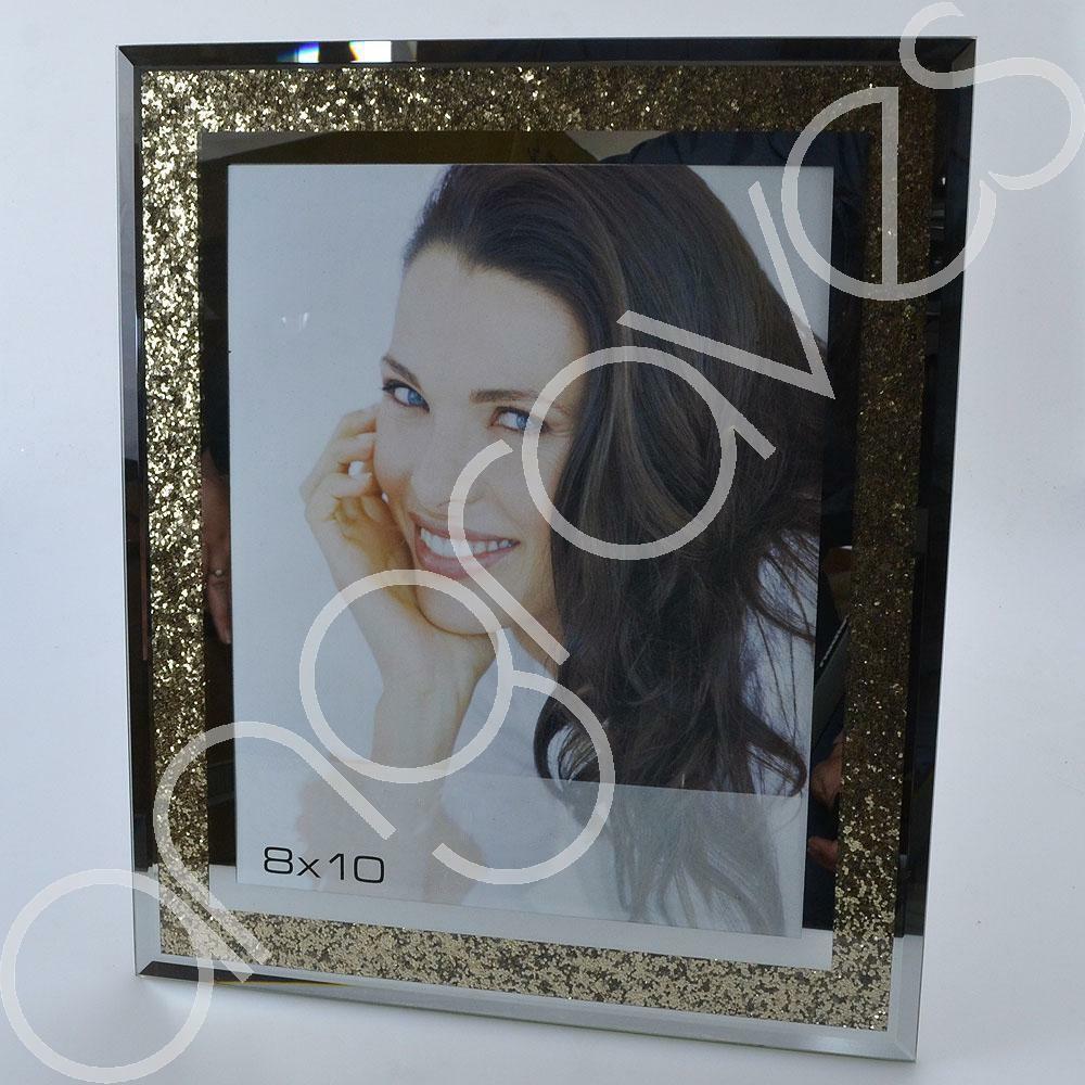 Gold Diamond Crush Sparkle Photo Frame (8 x 10 Inch)
