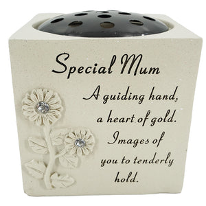 Special Mum Diamante Flower Vase