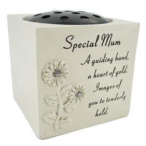 Special Mum Diamante Flower Vase
