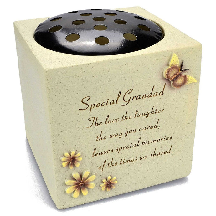 Special Grandad Butterfly & Flower Vase