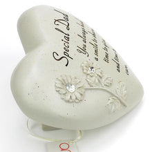 Load image into Gallery viewer, Special Dad Flower Diamante Heart Memorial Ornament