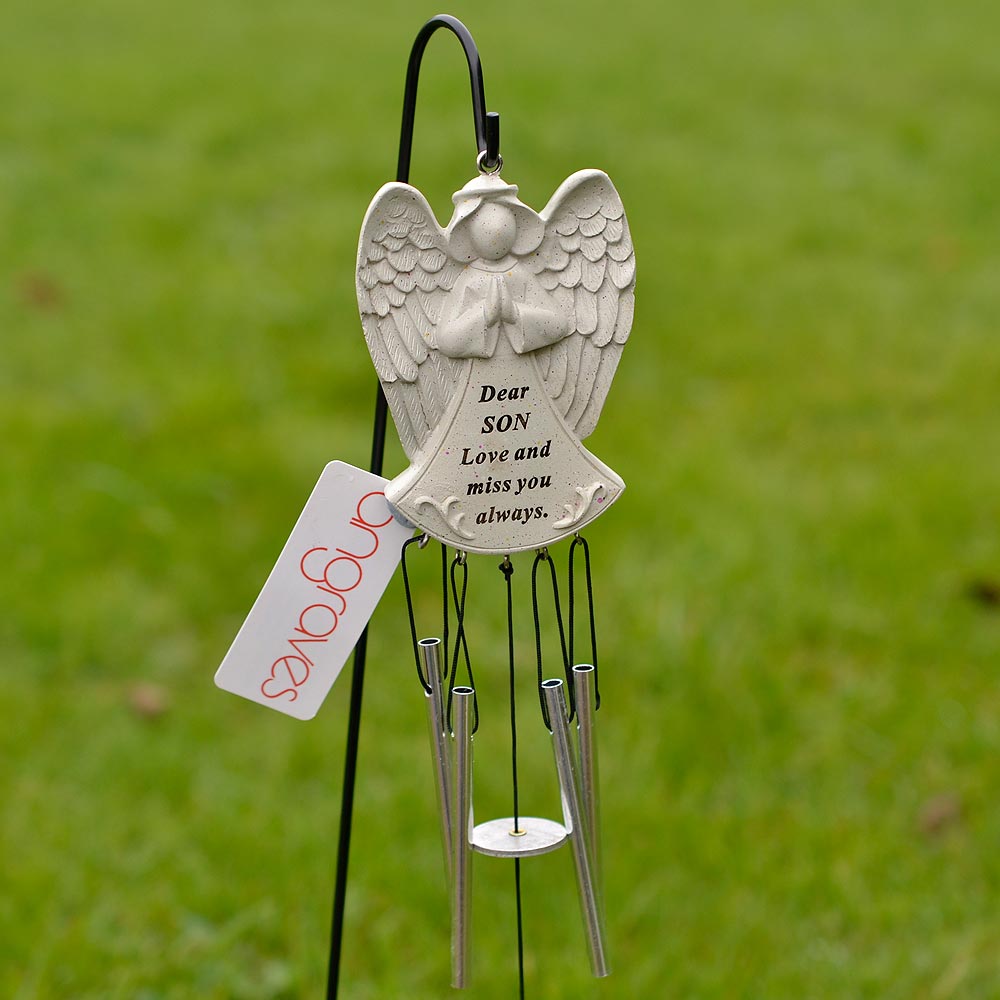 Dear Son Guardian Angel Love And Miss You Always Wind Chime - Angraves Memorials