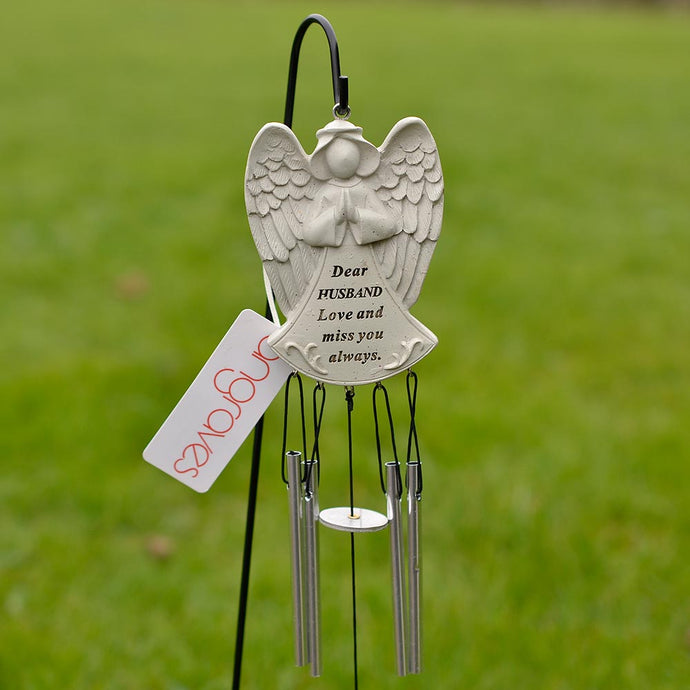 Dear Husband Guardian Angel Love And Miss You Always Wind Chime - Angraves Memorials
