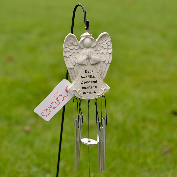 Dear Grandad Guardian Angel Love And Miss You Always Wind Chime - Angraves Memorials