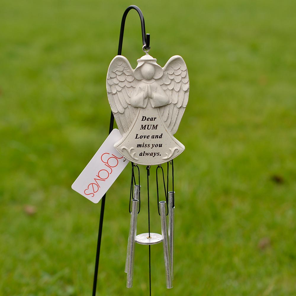 Dear Mum Guardian Angel Love And Miss You Always Wind Chime - Angraves Memorials