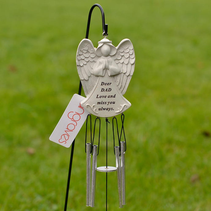 Dear Dad Guardian Angel Love And Miss You Always Wind Chime - Angraves Memorials