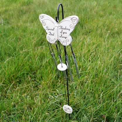 Special Dad Thinking Of You Always Butterfly Wind Chime - Angraves Memorials