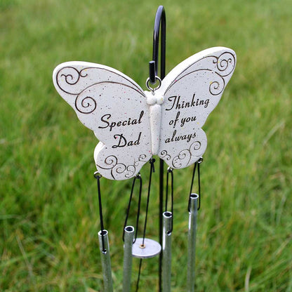 Special Dad Thinking Of You Always Butterfly Wind Chime - Angraves Memorials