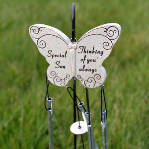 Special Son Thinking Of You Always Butterfly Wind Chime